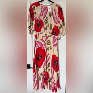 Essentiel Antwerp Pink and Cream Women's Dress